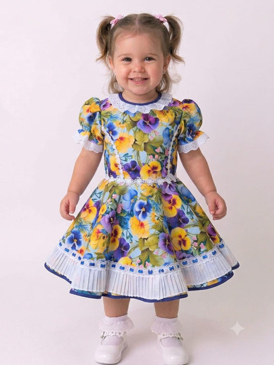 Vestido de Cueca para NIÑA – Traje Típico de China Infantil TALLA 2 MORADO