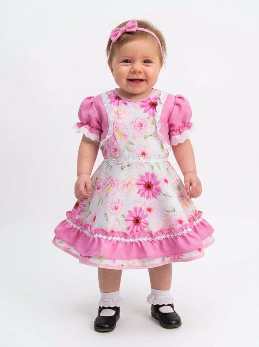 Vestido de Cueca Talla 1 – Rosa Pastel 2