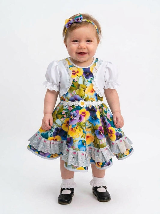 Vestido de Cueca Talla 1 – Pensamientos Purpura