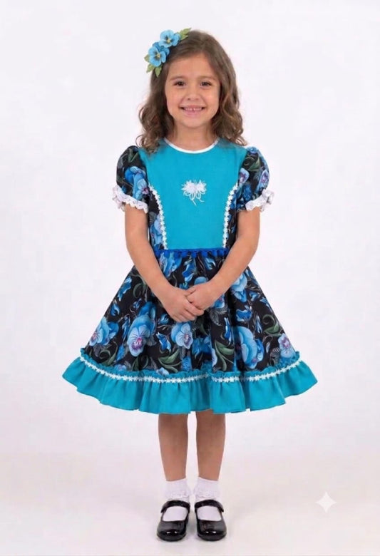 Vestido de Cueca para Niña Talla 6 Calipso 2