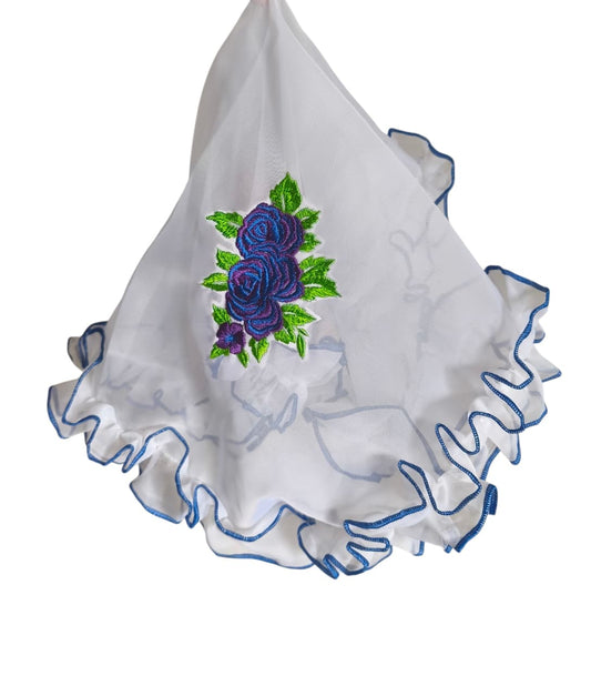 Pañuelo de Cueca Tradicional AZUL REY