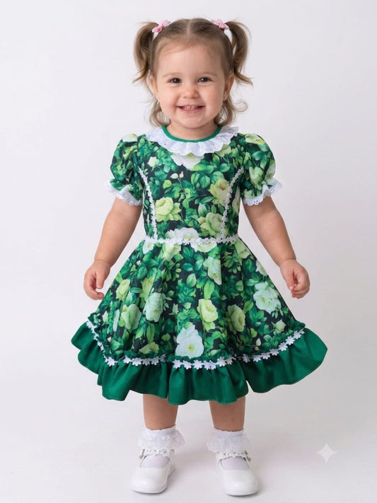 Vestido de Cueca para NIÑA – Traje Típico de China Infantil TALLA 2 VERDE