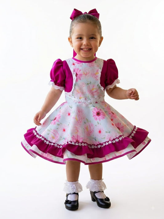 Vestido de Cueca TALLA 2 Rosita