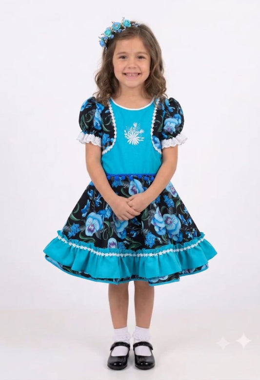 Vestido de Cueca para Niña Talla 6 Calipso
